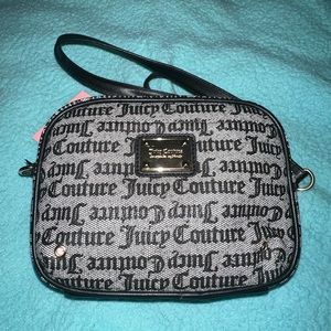 Grey and black juicy couture bag